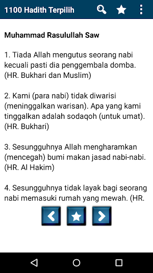 1100 Hadith Terpilih Terjemaha Screenshot 0
