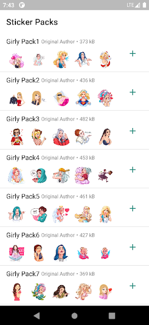 Girly M Sticker Screenshot 0