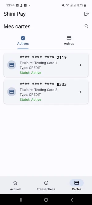 Shini Pay - Cantine Screenshot 2