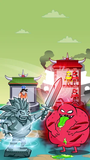 Stick Hero Wars: Dragon Tower Screenshot 1