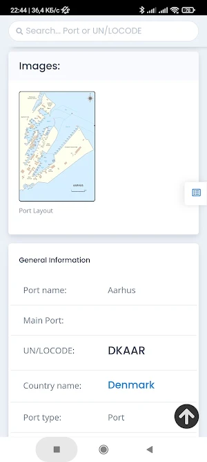 Ports at sea. cMate Screenshot 3