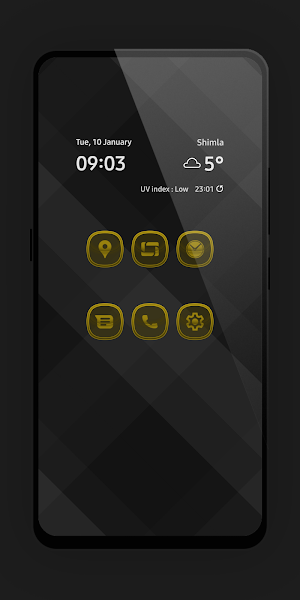 Matte Glass Yellow Icon Pack Screenshot 0