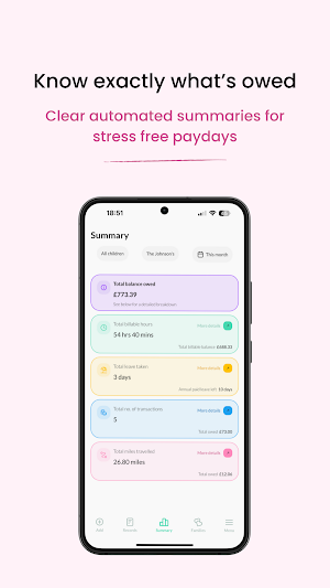 Nanny Admin: Track Hours & Pay Screenshot 1
