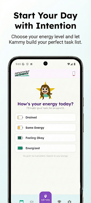 KammyTask: Energy-Based Tasks Screenshot 1