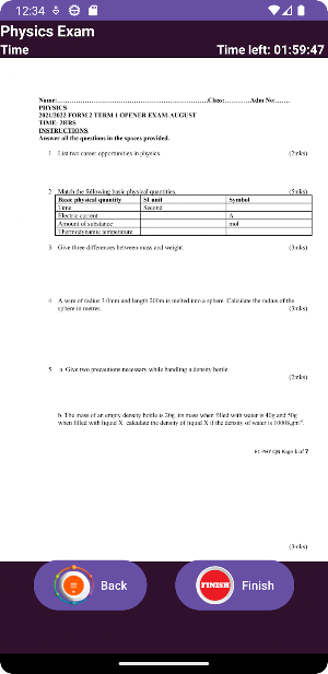 Form 2 Revision Exams Screenshot 0