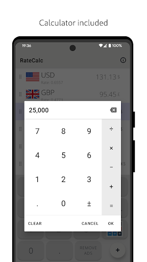 RateCalc Screenshot 3