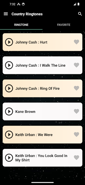 Country ringtones Screenshot 1