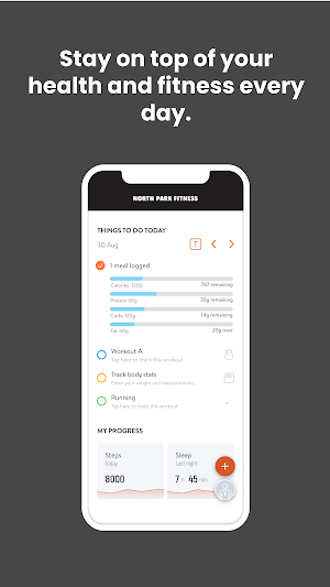 North Park Fitness App Screenshot 1