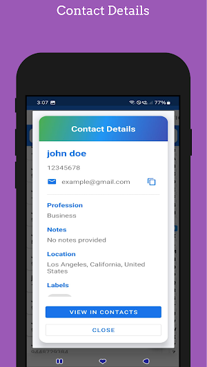 Contact Manager: Sort & Filter Screenshot 0