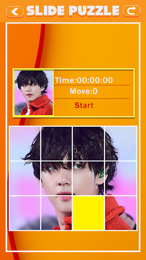 Kim Tae-Hyung Slide Puzzle Screenshot 3