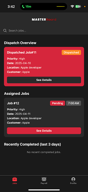 MasterBoard Mobile Screenshot 0