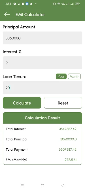 LoanPal - Loan EMI Calculator Screenshot 3