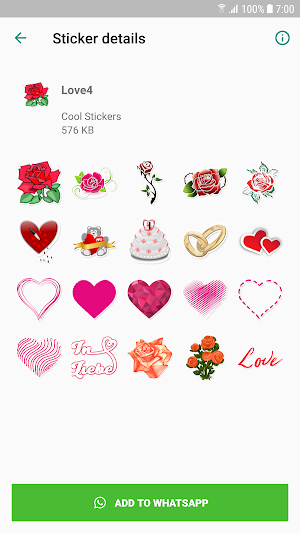 Love Stickers - WAStickerApps Screenshot 3
