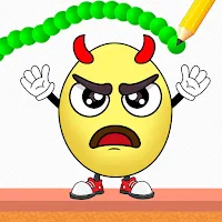 Draw to Crash Smash Angry Eggs