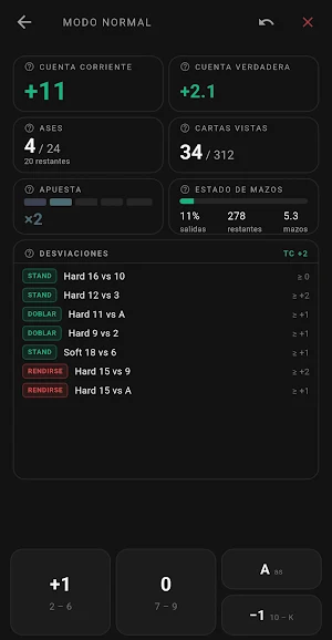 Alan - Hi-Lo Card Tracker Screenshot 1