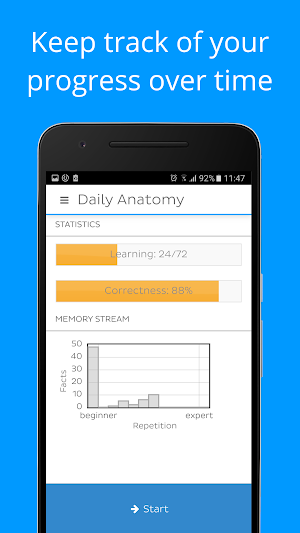 Daily Anatomy: Flashcard Quizzes to Learn Anatomy Screenshot 3