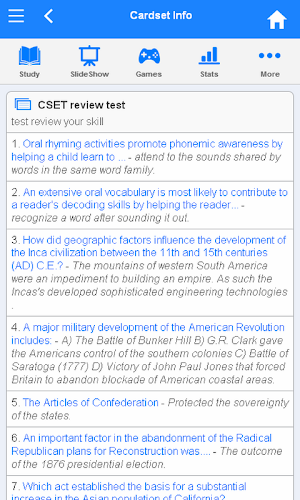 CSET Flashcards Screenshot 3