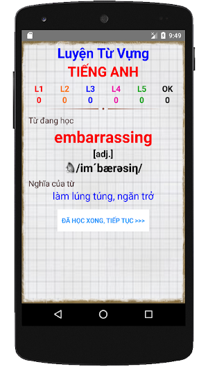 Học Từ Vựng Tiếng Anh Screenshot 1