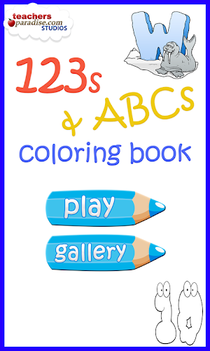 123s ABCs Kids Coloring Book Screenshot 0