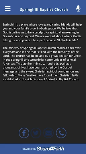 Springhill Baptist Church Screenshot 3