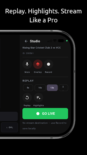CrickPro Lite: Score & Stream Screenshot 2
