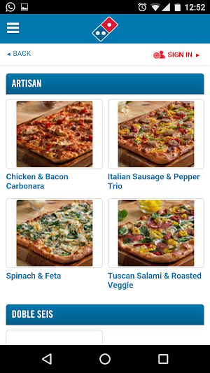 Domino's Pizza América Latina Screenshot 2