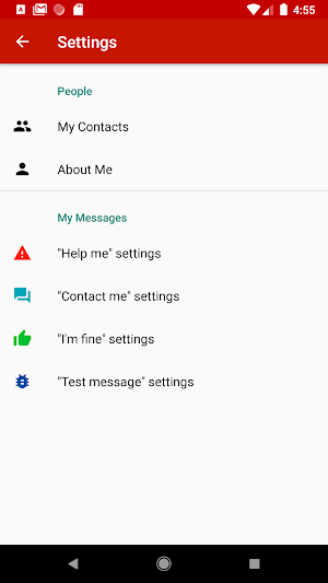Help Me - SOS Messaging (Lite) Screenshot 2