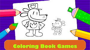 Dog Man : Coloring Book Screenshot 2