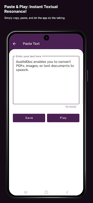 AudiblDoc - Text to Speech Screenshot 3