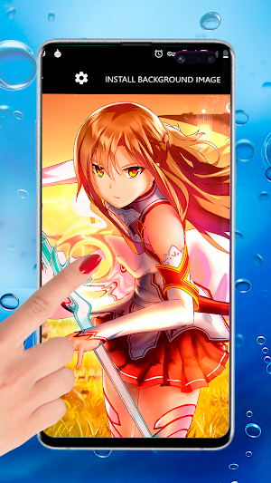Asuna Kirito Sao Art Sword Anime Live Wallpaper Screenshot 0