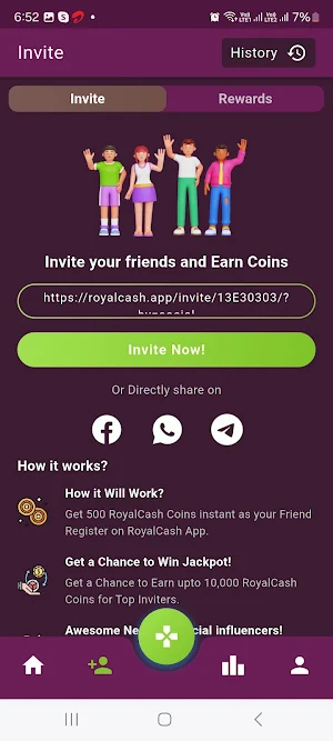 Royalcash App Screenshot 0