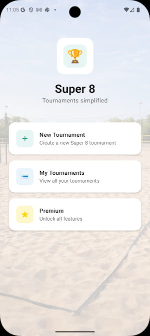 Super 8 - Beach Tennis Screenshot 0