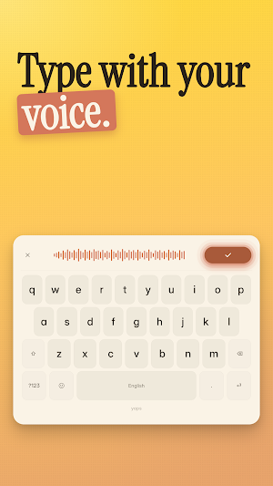 Yaps: AI Voice Typing Keyboard Screenshot 0