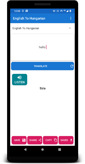English Hungarian Translator Screenshot 0