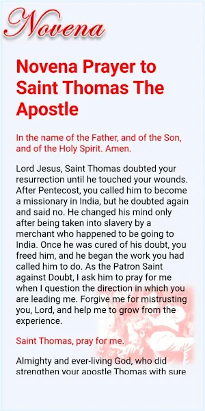 Saint Thomas the Apostle Screenshot 1