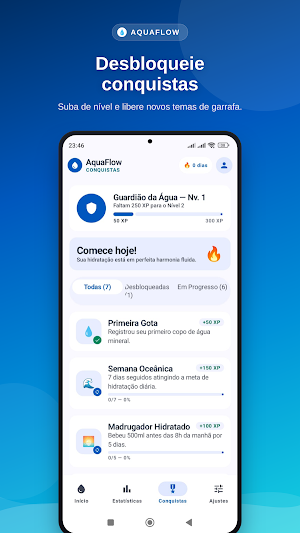 AquaFlow – Lembrete de Água Screenshot 2