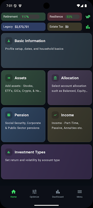 WisePlan Wealth Screenshot 1