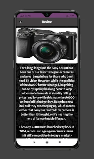 Sony a6000 Guide Screenshot 1