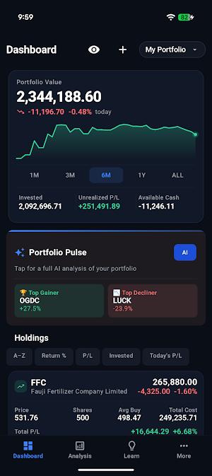 PSX Portfolio Manager Screenshot 0