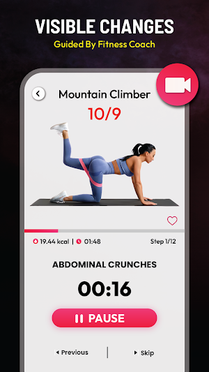 Workout for Women App at Home Screenshot 2