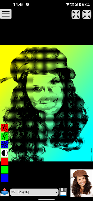 Halftone dot art Screenshot 0