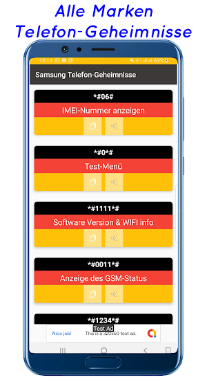 USSD-Codes Deutschland Screenshot 1