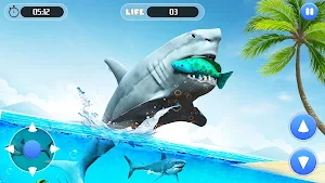 White Shark Attack Mission 3D Screenshot 1