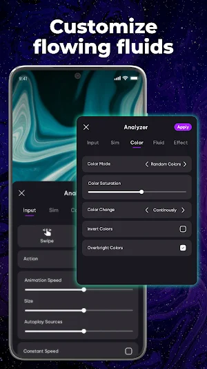 4D Wallpaper: Fluid Simulation Screenshot 3