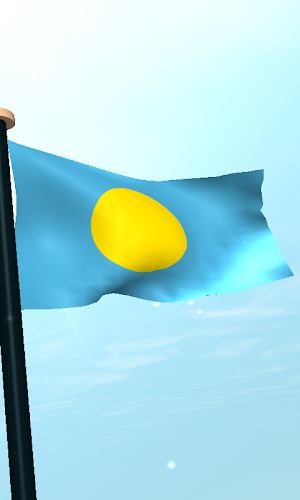 Palau Flag 3D Live Wallpaper Screenshot 3