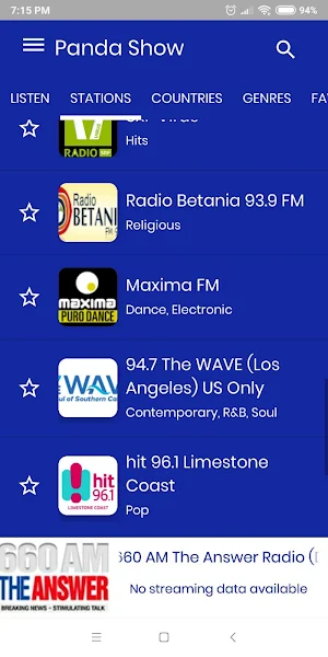 Panda show radio Screenshot 2