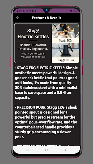stagg electric kettle guide Screenshot 1