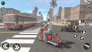 Indian City Gangster Bike Game Screenshot 1