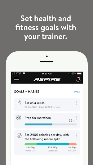 Aspire Health Clubs Coaching Screenshot 1