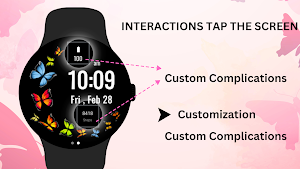 Butterfly Simple Watch Face Screenshot 3